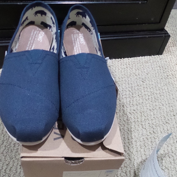 Womens Toms Classic Slip On Flats Canvas - Picture 6 of 7